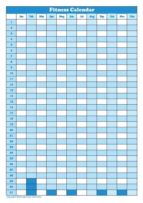13 Free Workout Calendar Templates To Plan Your Exercise Habit 2022