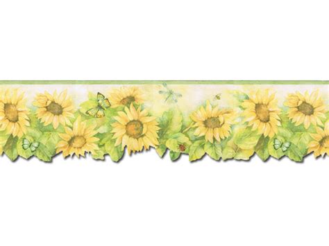 Garden Wallpaper Borders Sunflowers Wallpaper Border F
