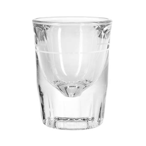 libbey 5126 s0711 2 oz fluted whiskey shot glass with 7 8 oz cap line