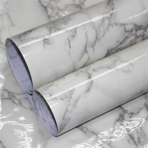 Haokhom Marble Peel And Stick Wallpaper For Wall D Contact Paper Gloss