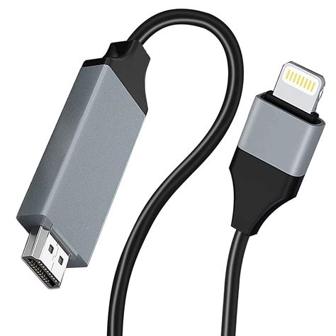 Amazon In Buy Lightning To HDMI Adapter Cable For IPhone Apple MFi Certified P HDTV Cable