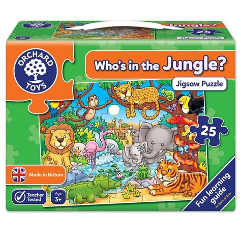 Whos In The Jungle Jigsaw Puzzle Toys Orchard Toys Jigsaw Puzzles