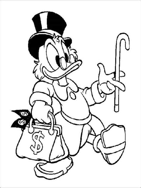 Scrooge McDuck Coloring Pages - Coloring Home