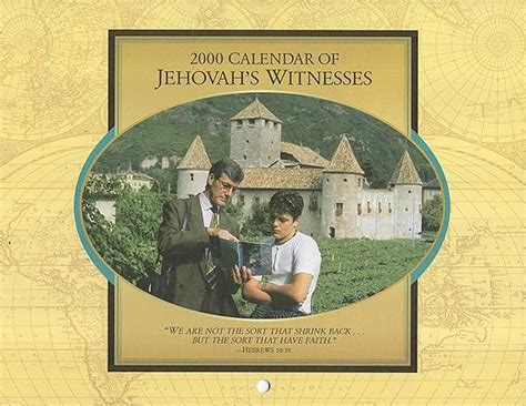 2000 Calendar Of Jehovahs Witnesses Watchtower Bible