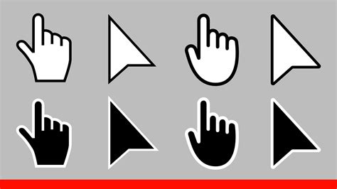 Hand Cursor Icon Vector Art Icons And Graphics For Free Download