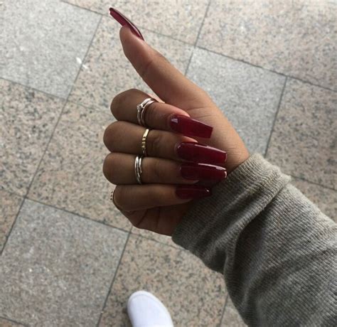 Tupacsoul • Follow For More Pins ️ Red Nails Long Red Nails Dope