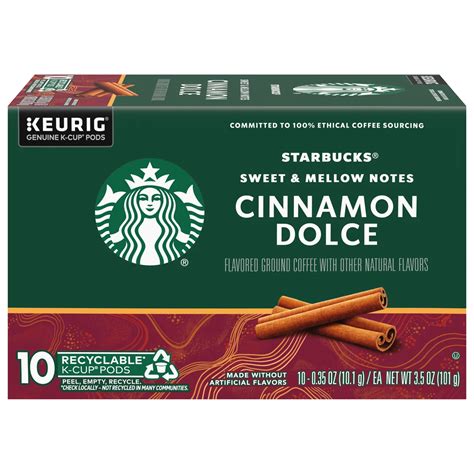 Starbucks Cinnamon Dolce Flavored Single Serve Coffee K Cups Shop