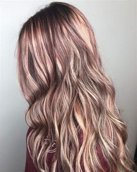 Blonde highlights with purple lowlights! 38 Best Burgundy Hair Color Ideas of 2019 - Yummy Wine Colors