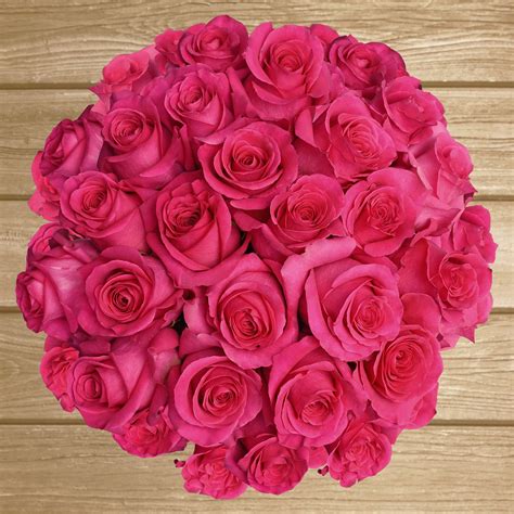 Roses Hot Pink Bouquet Noiva Arranjos De Rosas E Casamento