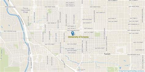 University Of Arizona Campus Map