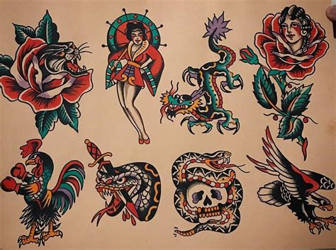 Queen Of Hearts Traditional Tattoo Flash Traditional Tattoo Flash