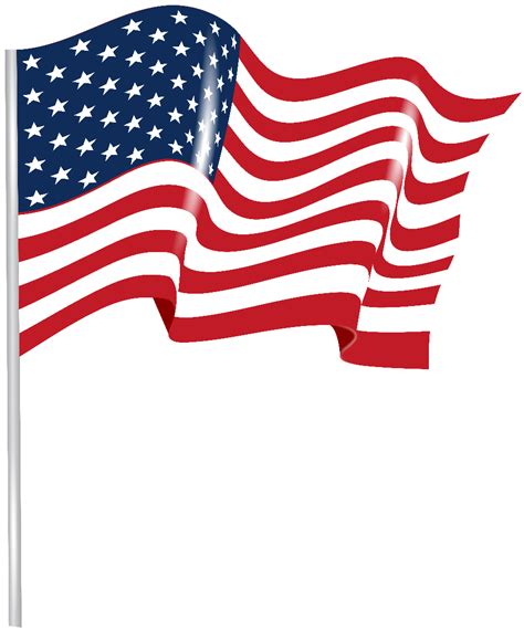 Download High Quality American Flag Transparent Waving Transparent Png