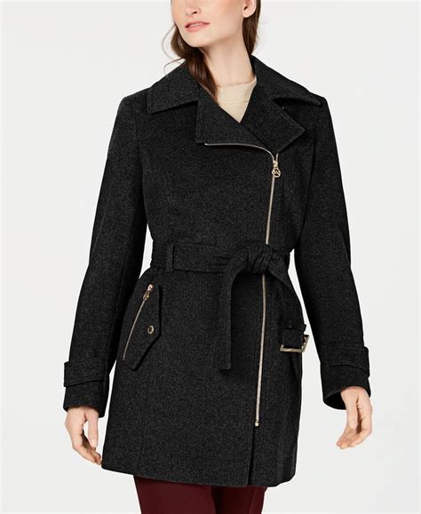 Michael Kors Asymmetrical Belted Coat Created For Macy S Macy S