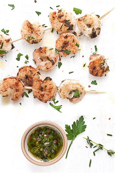 In this easy recipe, shrimp are quickly marinated in a bright and tangy mixture of olive oil, tomato paste, lemon, garlic, and herbs and then grilled until plump and slightly charred. Garlic Marinated Grilled Shrimp - Colavita Recipes