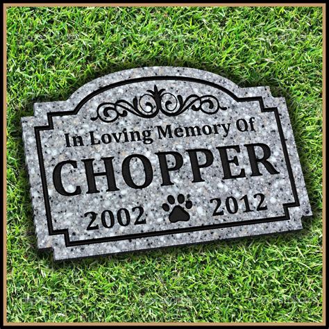 Maintaining a stone pet marker they will not rot or tarnish as wooden pet memorials or metal can, or get frost damage that some pet urns can. Pet Memorial Grave Marker Headstone Dog by ...