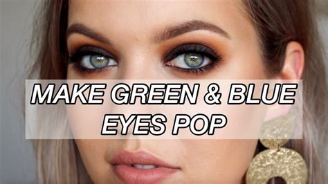 How To Make Green And Blue Eyes Pop Smokey Eye Makeup Tutorial Youtube