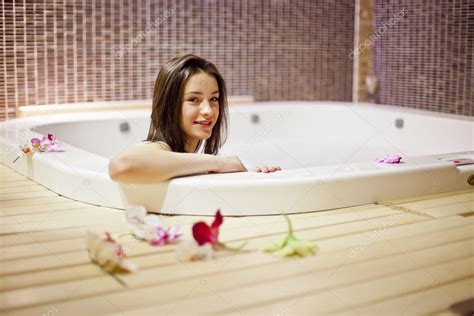 Girl In Jacuzzi Stock Photo Boggy