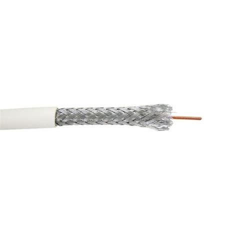 Scp Rg6u Quad Shield Coaxial Cable Plenum White 1000 Ft Rg6uq P Spl