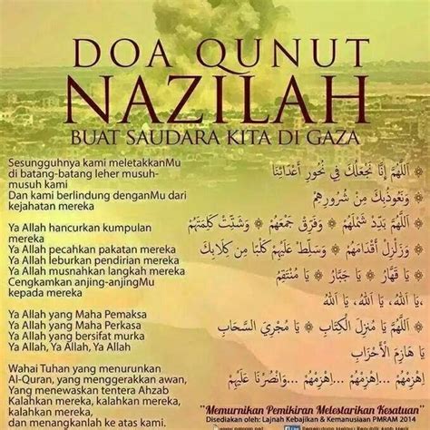 Doa taubat kepada allah ( bahasa melayu ). Doa Islami : Bacaan Doa Qunut dan Cara Doa Qunut Nazilah