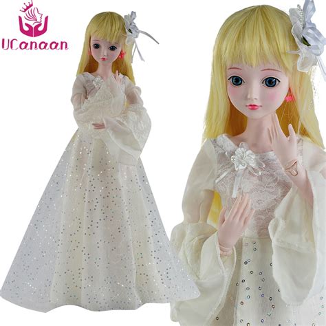 Ucanaan 24 60cm Ball Jointed Doll 13 Sd Bjd Dolls With Outfits White