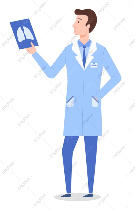 Scrubs Uniform Vector Hd Png Images Male Radiologist Doctor Wearing