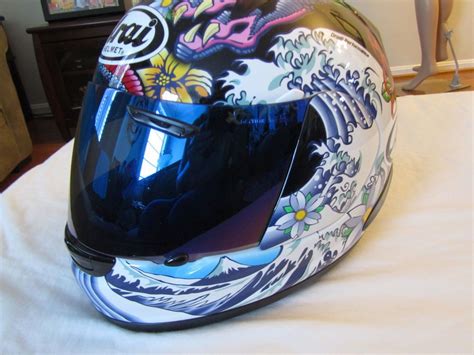 Specifications and statements on each home page refer primarily to that market and may not apply to other market's home pages. Arai motorcycle helmet full face koi fish dragon colorful ...