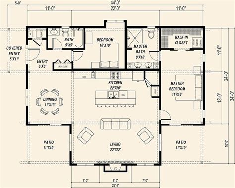 Signature Single Slope Home Kit Floor Plan Barn House Kits House