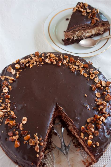 Everyone will love this layer cake recipe! Chocolate Mousse Cake with Hazelnut Meringue