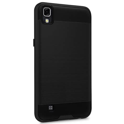 Lg X Power K210 K6p Hybrid Metal Brushed Shockproof Tough Case