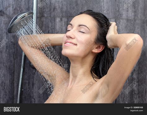 Woman Takes Shower Image Photo Free Trial Bigstock
