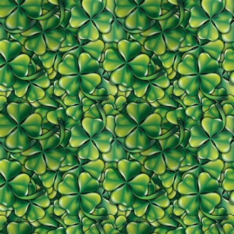 Shamrock And Four Leaf Clover Patterns —