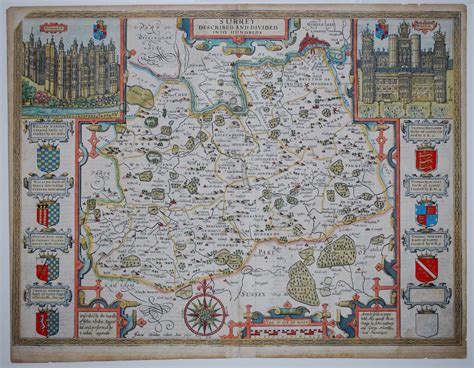 Maps Perhaps Antique Maps Prints And Engravings Surrey Described