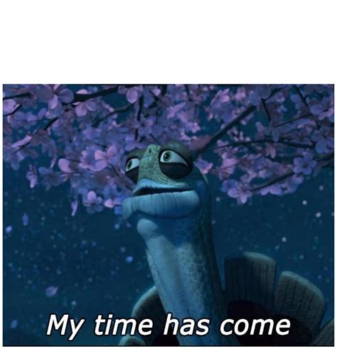 Master Oogway My Time Has Come Meme Generator