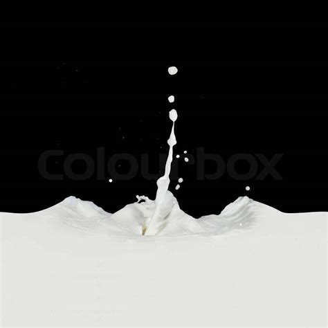 Milk Splash Stock Photo Colourbox