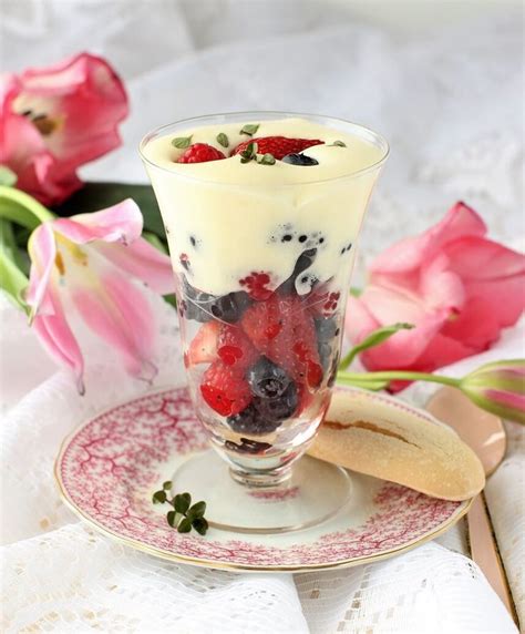 For snacks and desserts, there's nothing lighter than 34° crisps. Zabaglione with Fresh Mixed Berries | Kitchen Frau - in 2020 | Dessert recipes easy, Light ...