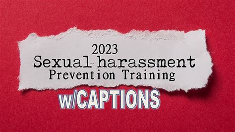 Cc 2023 Sexual Harassment Prevention Training 1 Ceu Hour Class