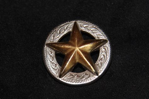 Vintage Gold Star Screw Back Lapel Pin