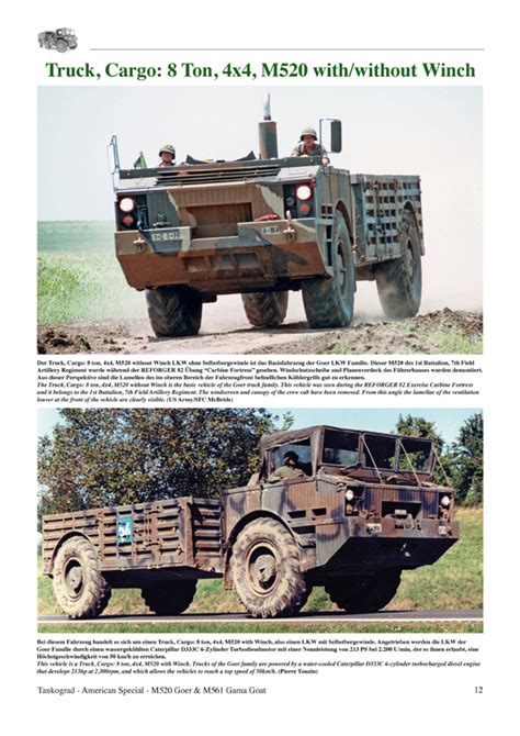 M520 Goer M561 Gama Goat Articulated Trucks Of The Us Army In The