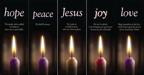 Hope Peace Joy Love And Jesus Advent Advent For Kids