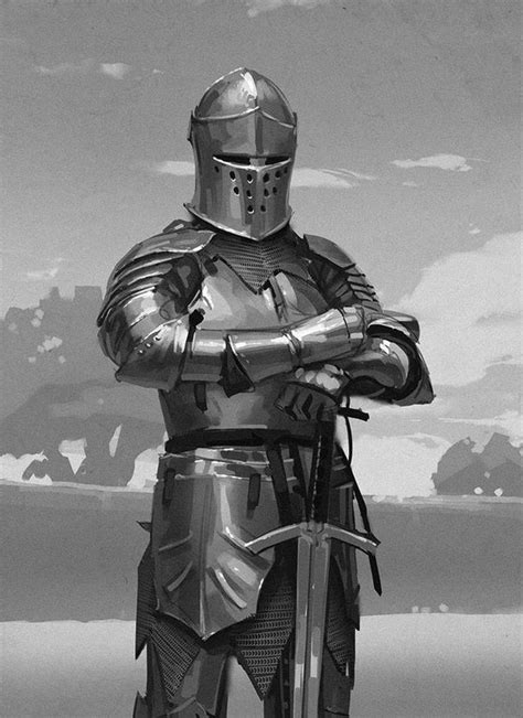 Medieval Knight Sketch At Explore Collection Of