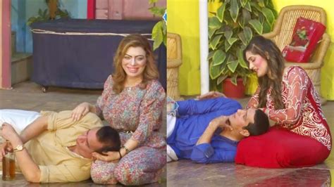 Nasir Chinyoti And Zafri Khan Stage Drama Guddi Udaie Jaa Comedy Clip