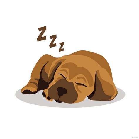 Sleeping Dog Vector In Illustrator  Svg Eps Png Download