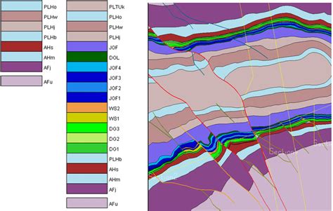 Regional Brockman 4 Syncline Model Including The Primary Faults And A