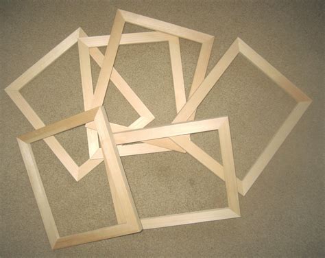 6 UNFINISHED 8x10 WOOD PICTURE FRAMES Top Quality