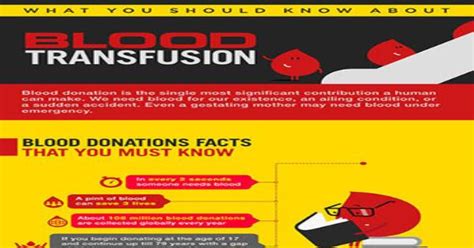 Things To Know About Blood Transfusions Infographic Infographics