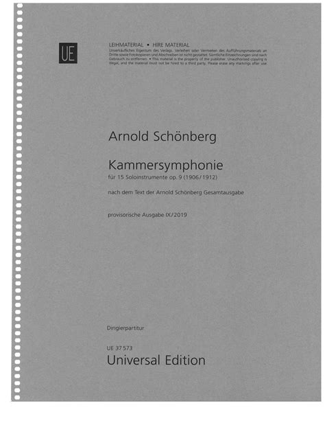 Schoenberg Op 9 General Score Pdf
