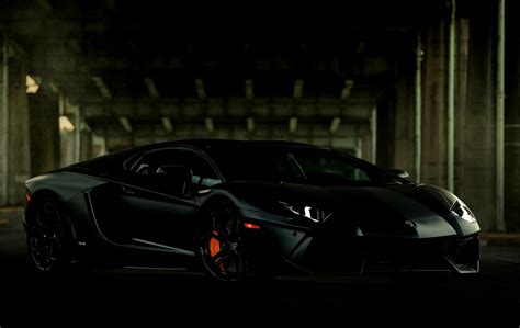 Lamborghini Aventador Lp700 4 Black Car Garage Hd Wallpaper All