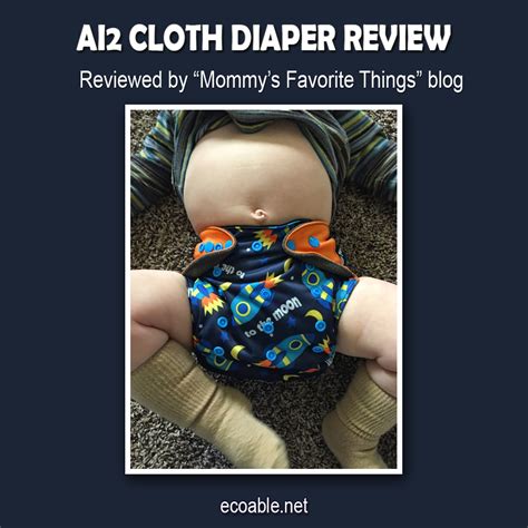 Review And Giveaway Ai2 Cloth Diaper With Charcoal Bamboo