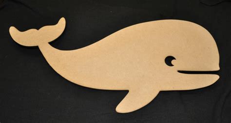 Whale Wood Cutout Laser Cut Animal Shapes Beach House Etsy