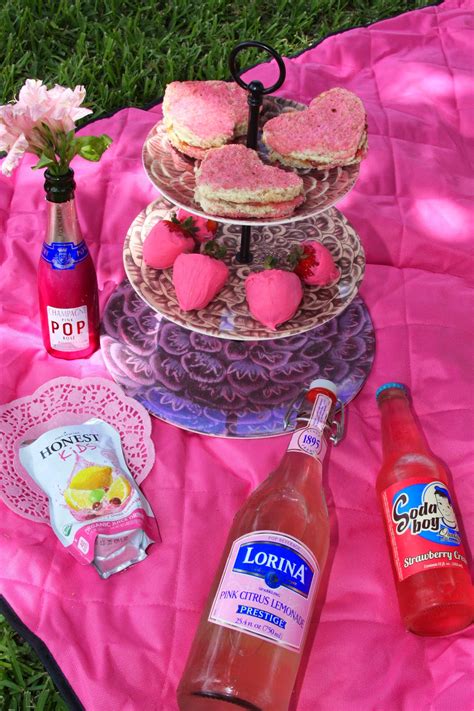 For The Love Of Food Pretty In Pink Party And Picnic Pink Painted